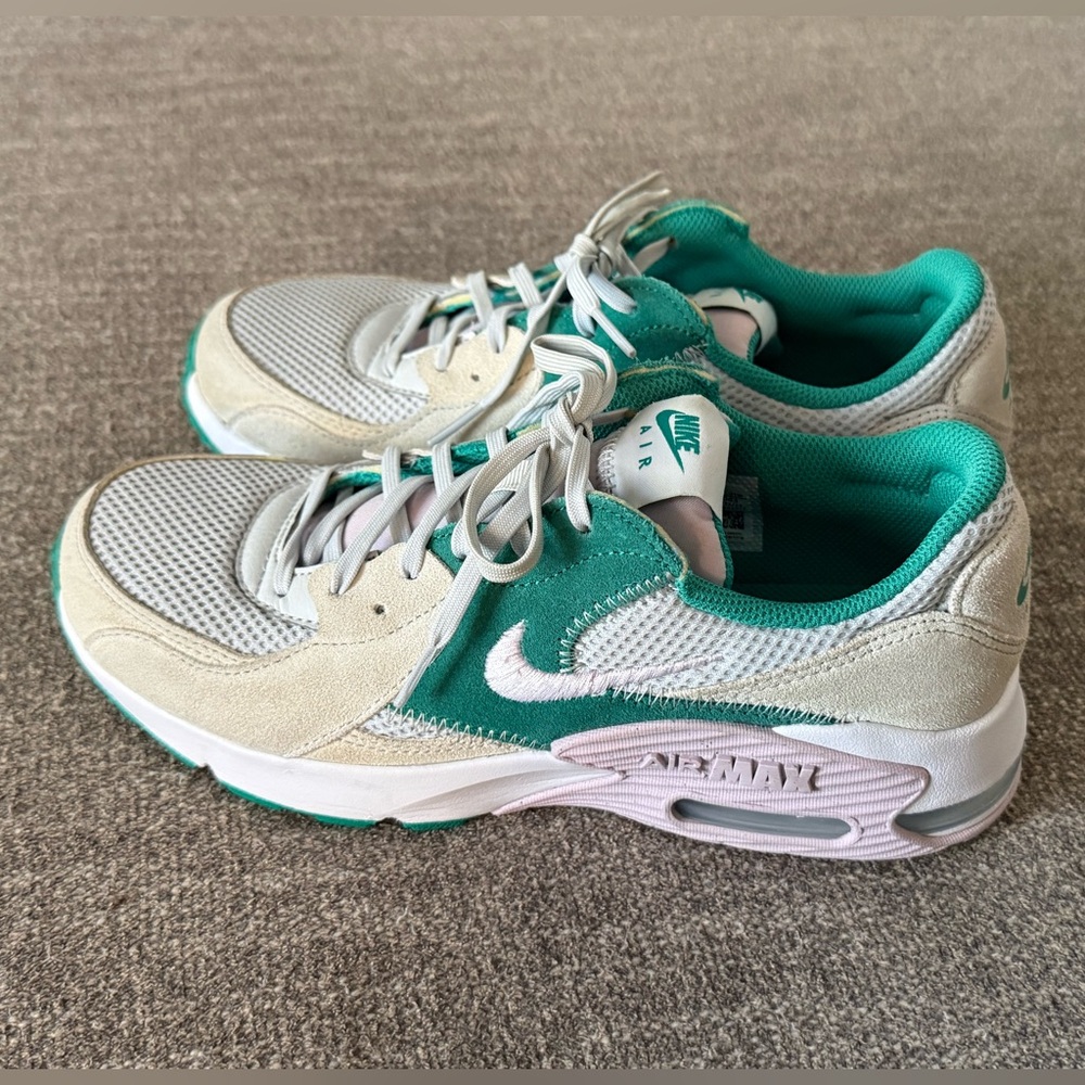 Nike Women's AirMax sneakers pink and green